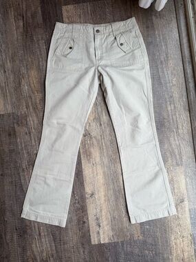 Levi's women's Fatigue bootcut pants Size 10 Tan Color Made In Brazil Pockets